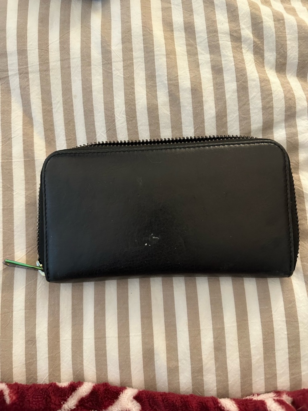 Aimee Kestenberg Black Wallet with Iridescent Zipper Pull - Picture 4 of 4